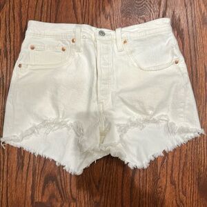 Levi 501 high waisted Jean shorts